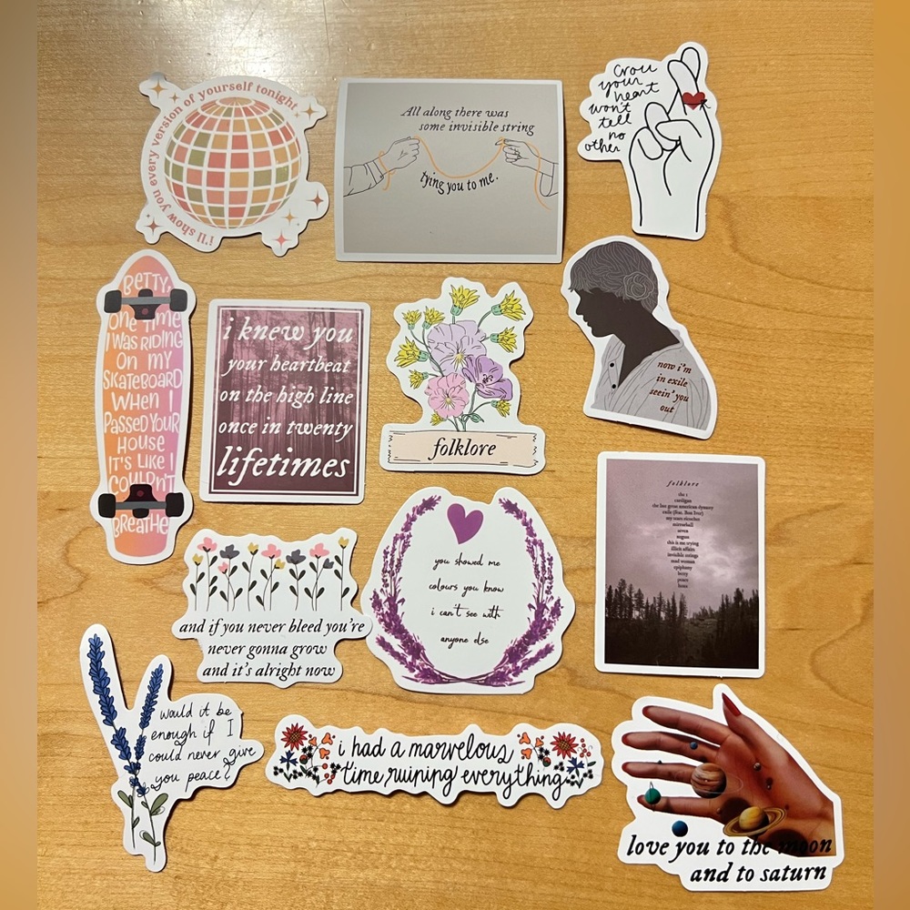 Taylor Swift Folklore Era Sticker Set #5 (13)